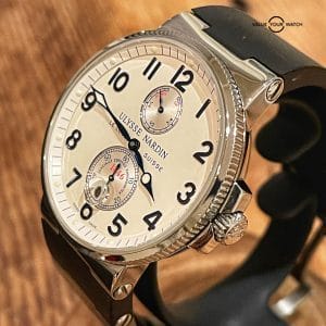 Ulysse Nardin Maxi Marine Chronometer 263-66-3 Cream, Box & Papers, Excellent Condition MSRP $9,800