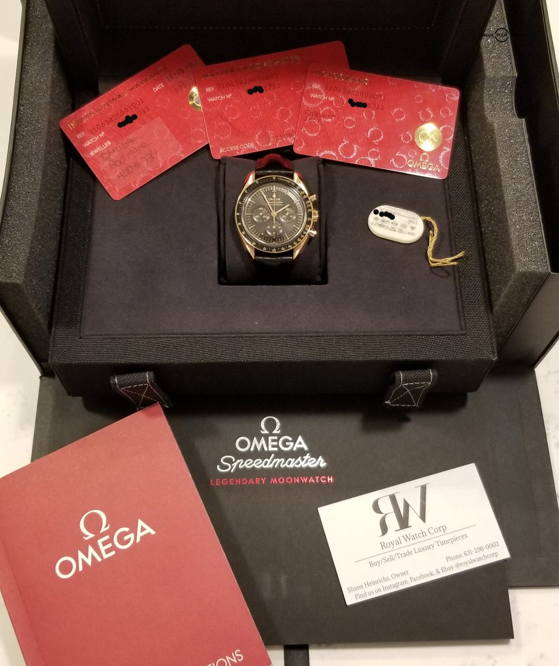 Omega Speedmaster Moonwatch Sedna Gold Full Kit 310.63.42.50.01.001 - Image 3