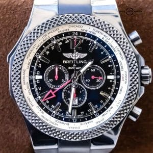 Breitling Bentley GMT Midnight Carbon Blacksteel 49 $14K MSRP Box Deploy M47362 98