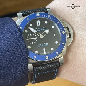 Panerai 1209 Submersible Azzurro Limited Edition 42mm Full Set MINT