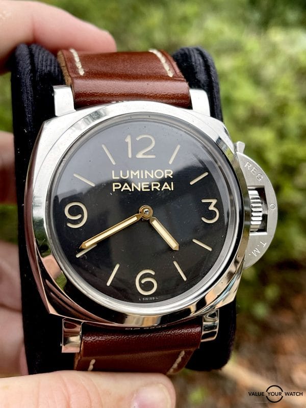 Panerai Luminor 1950 47mm PAM00372 Black Dial, Brown Leather Strap