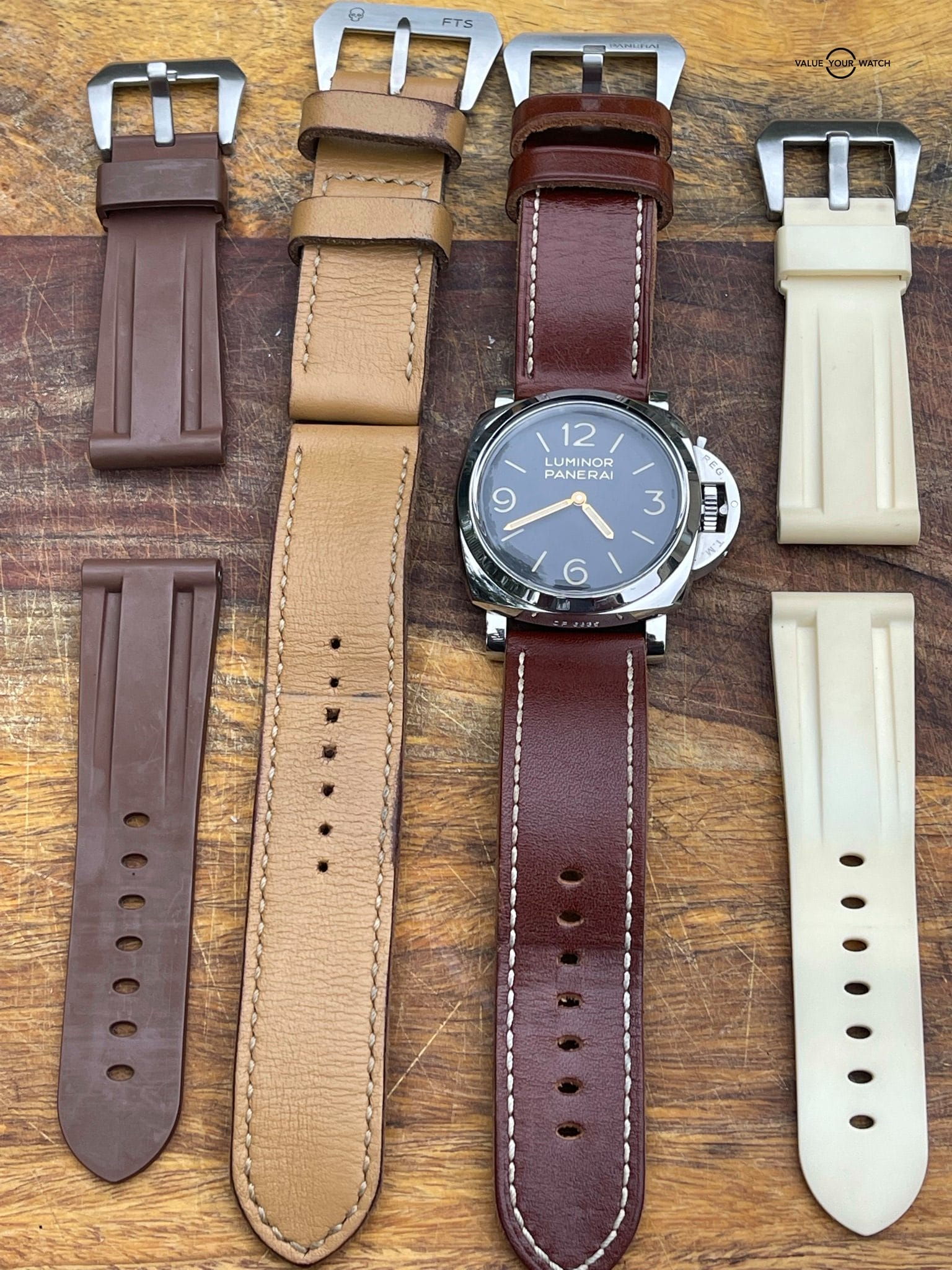 Panerai Luminor 1950 47mm PAM00372 Black Dial, Brown Leather Strap - Image 13