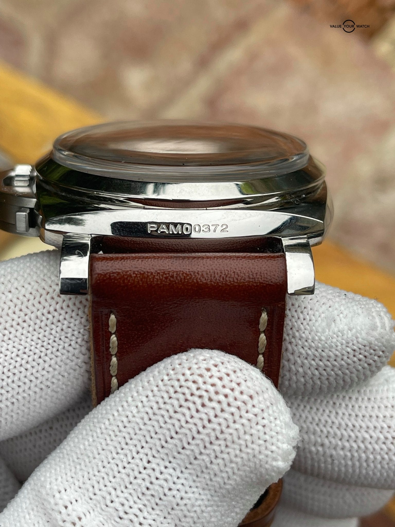 Panerai Luminor 1950 47mm PAM00372 Black Dial, Brown Leather Strap - Image 5