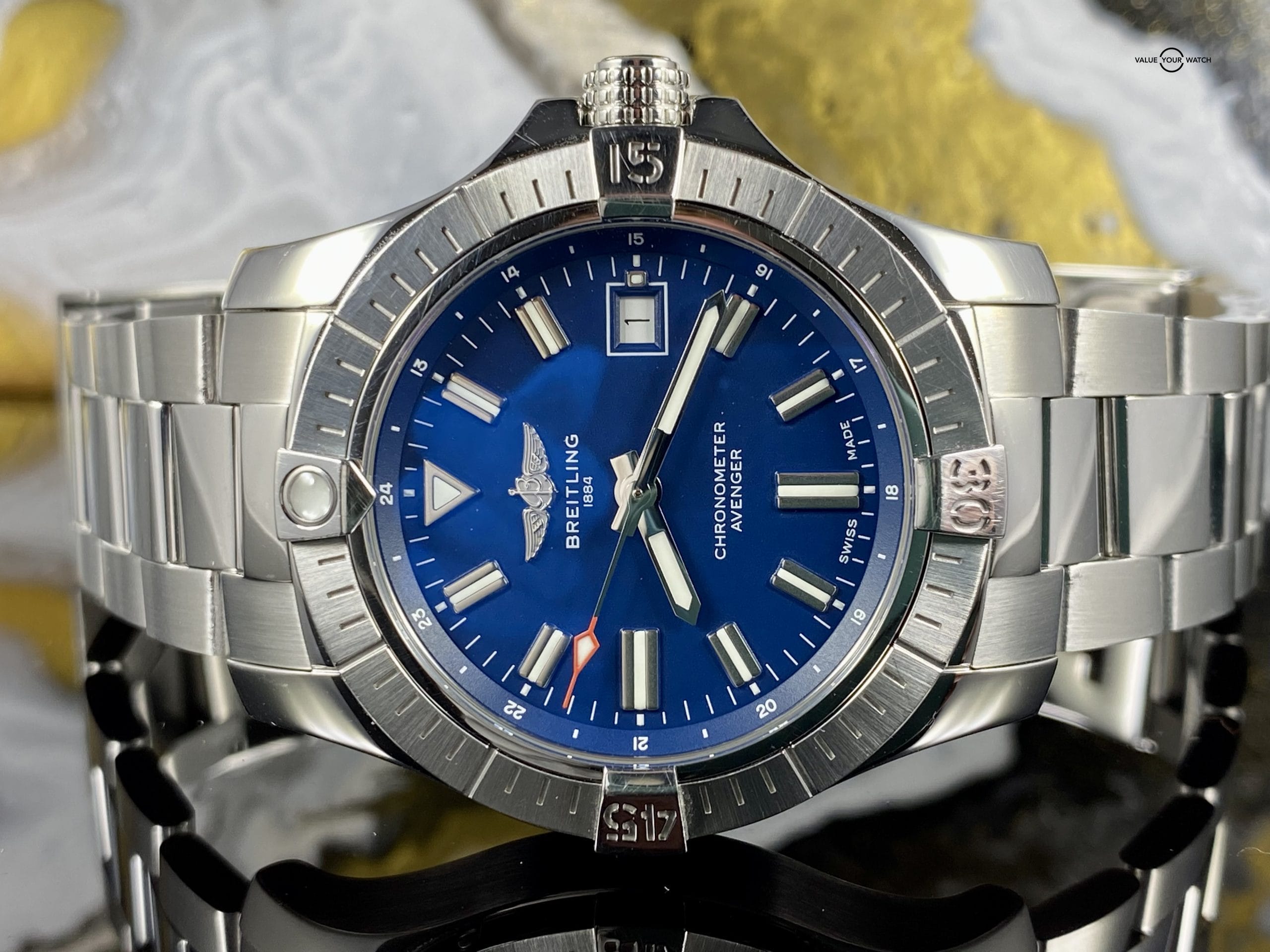 Breitling Avenger 43 Blue Dial 2021 - Complete Box/Papers NICE! A17318