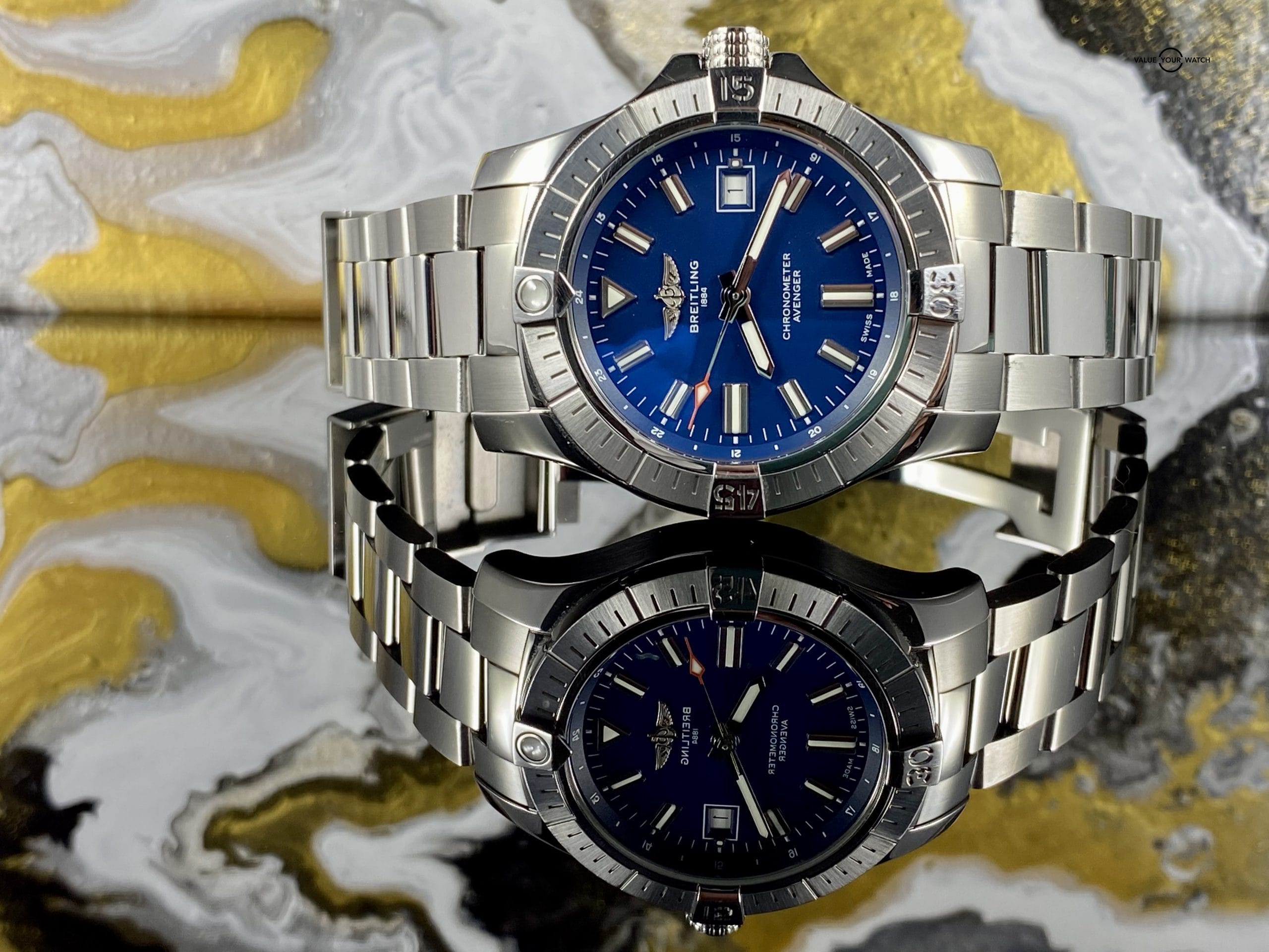 Breitling Avenger 43 Blue Dial 2021 - Complete Box/Papers NICE! A17318 - Image 2