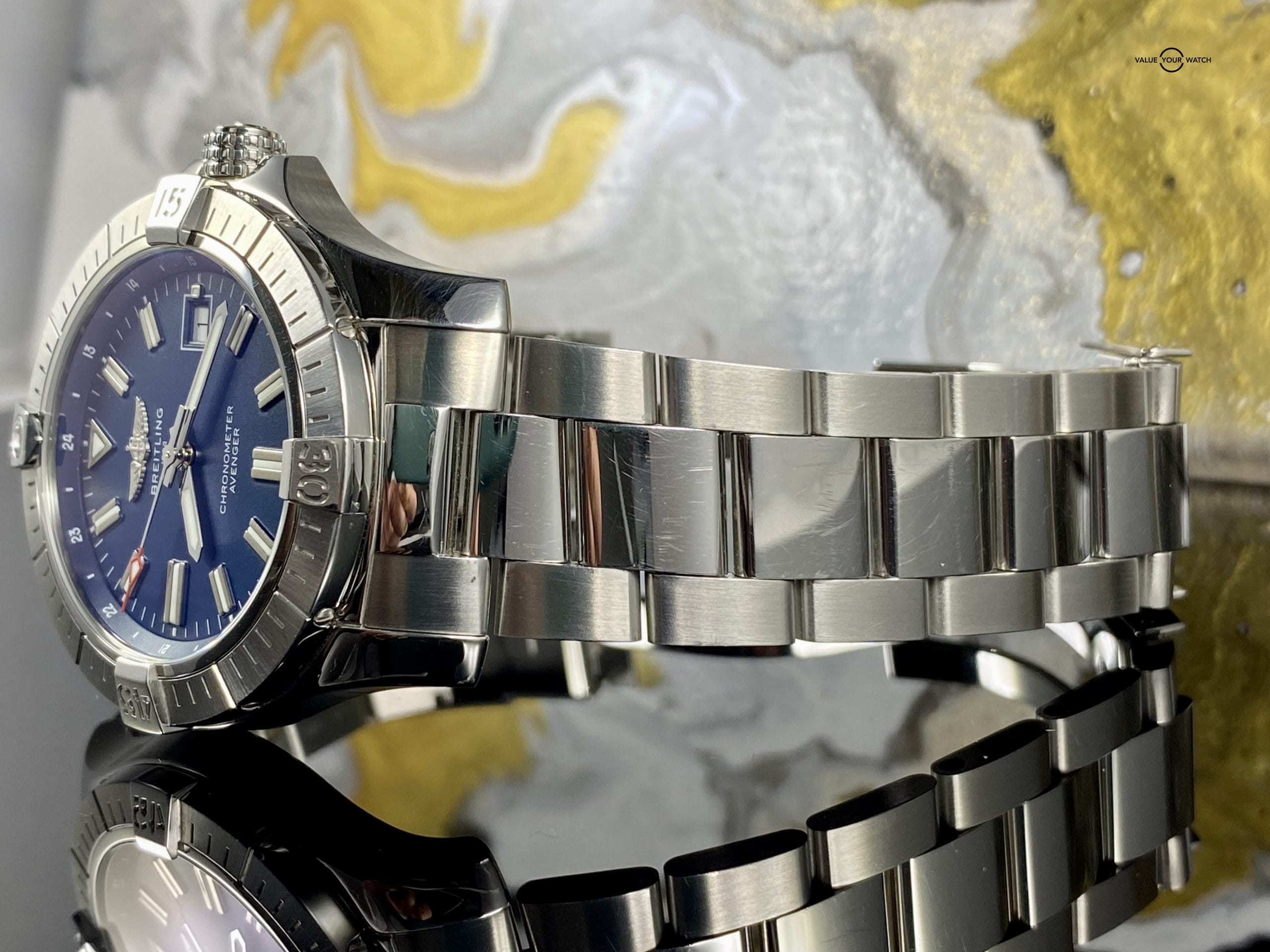 Breitling Avenger 43 Blue Dial 2021 - Complete Box/Papers NICE! A17318 - Image 3