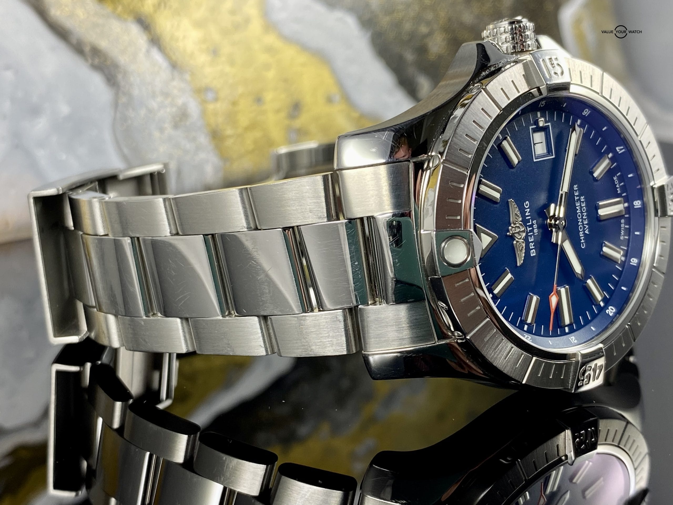 Breitling Avenger 43 Blue Dial 2021 - Complete Box/Papers NICE! A17318 - Image 4