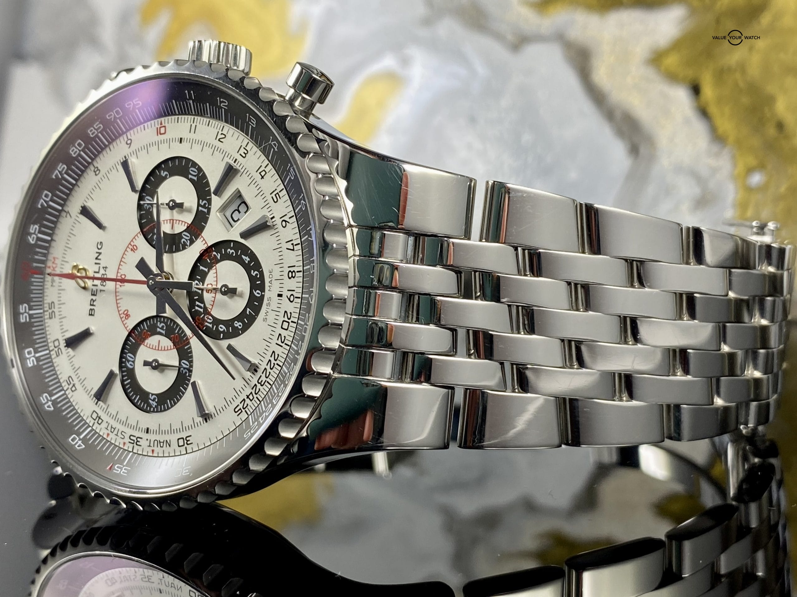 Breitling Navitimer Montbrillant Panda Dial Box/Papers - 1 of 2000! A23351 - Image 3