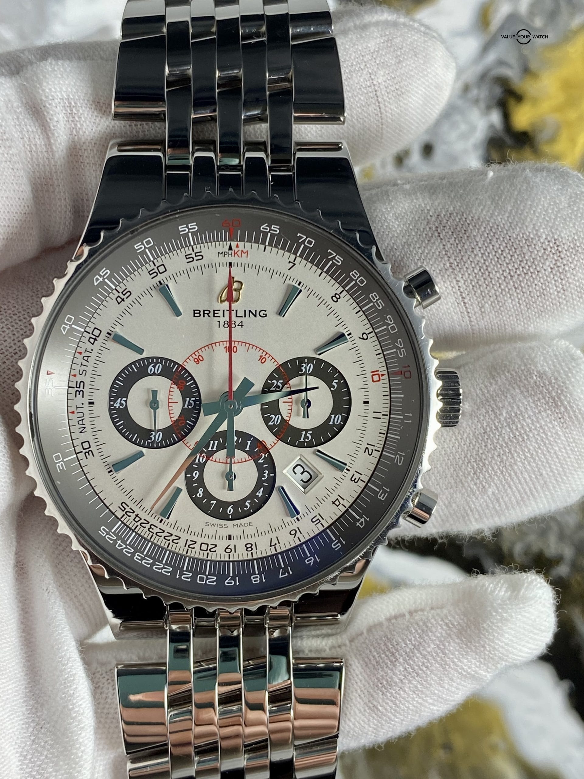 Breitling Navitimer Montbrillant Panda Dial Box/Papers - 1 of 2000! A23351 - Image 4