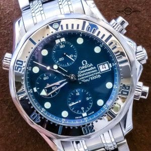 Omega Seamaster 300 M Chrono Diver Blue Chronograph Bracelet 2598.80