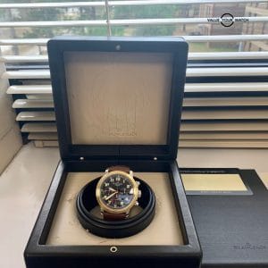 Blancpain Leman gold-steel flyback