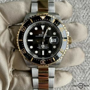 Rolex Sea-Dweller Two Tone Stainless Steel Yellow Gold Black Dial Complete 126603