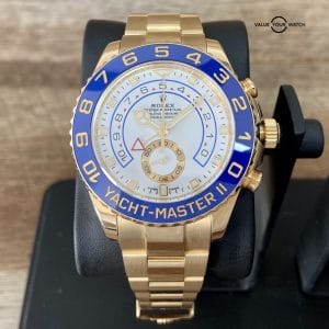 Rolex Yachtmaster 2 with Mercedes Hands, Solid Gold! 116688