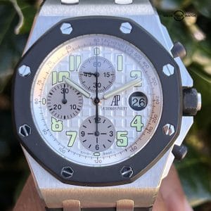 Audemars Piguet Royal Oak Offshore Chronograph White Dial 42mm Men&#8217;s Watch &#8211; 25940SK