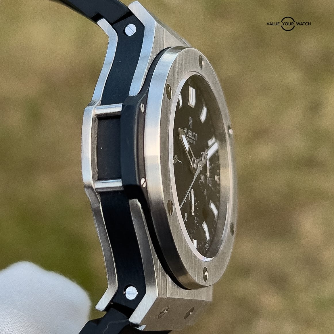 Hublot Big Bang Chrono Steel Black Dial Rubber 44 MM Men's Watch 301.SX.1170.RX - Image 4