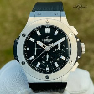 Hublot Big Bang Chrono Steel Black Dial Rubber 44 MM Men’s Watch 301.SX.1170.RX