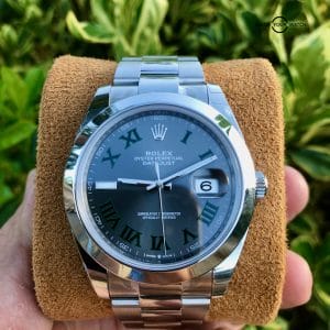 Rolex Datejust 41mm 126300 Wimbledon Dial Steel Box & Papers