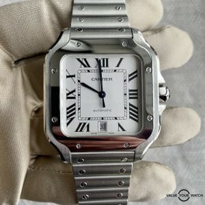 Cartier Santos White Men's Watch - WSSA0018