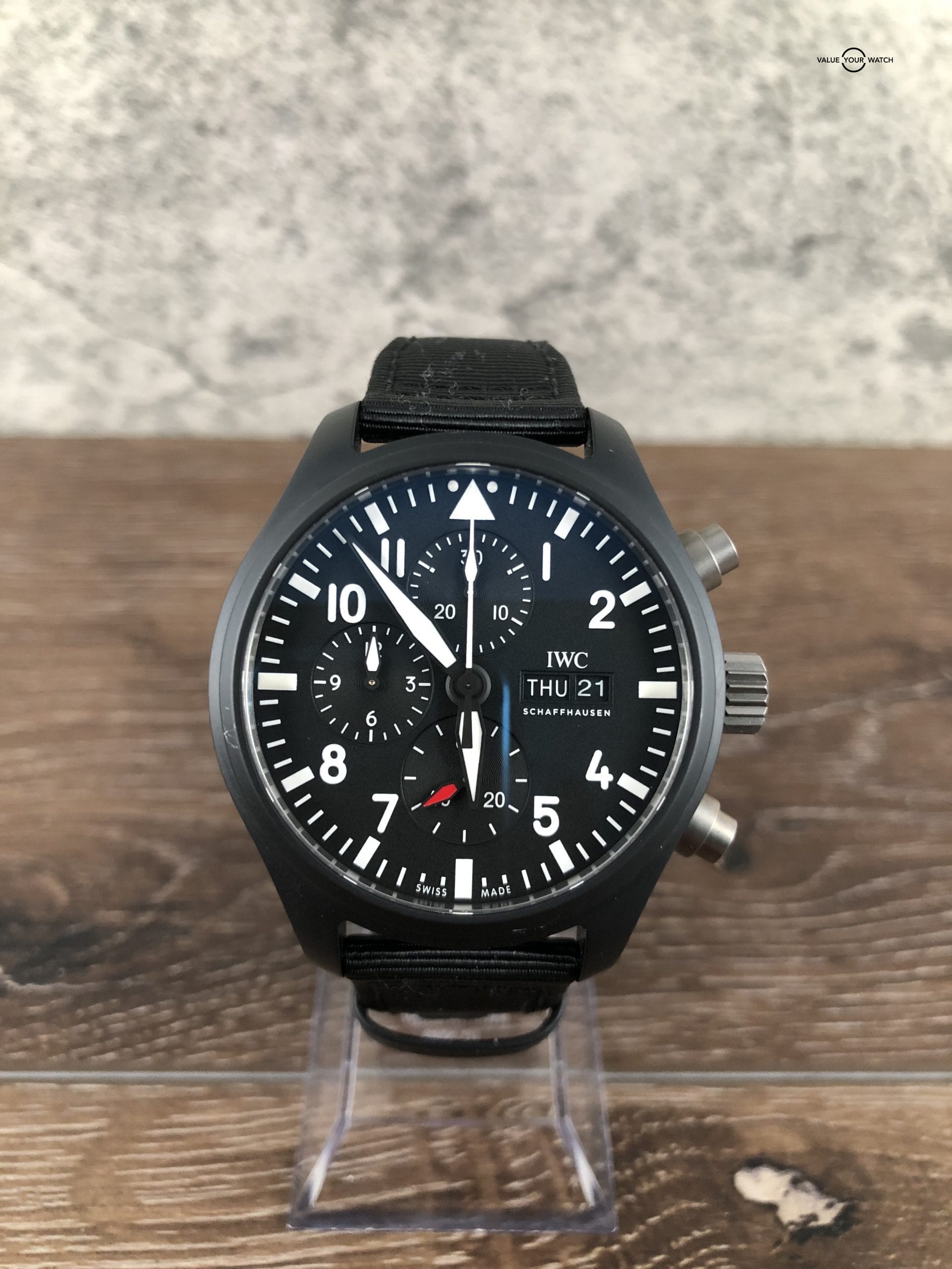 IWC Pilot Top Gun IW389101 44.5mm Chronograph Ceramic Titanium Box & Papers - Image 2