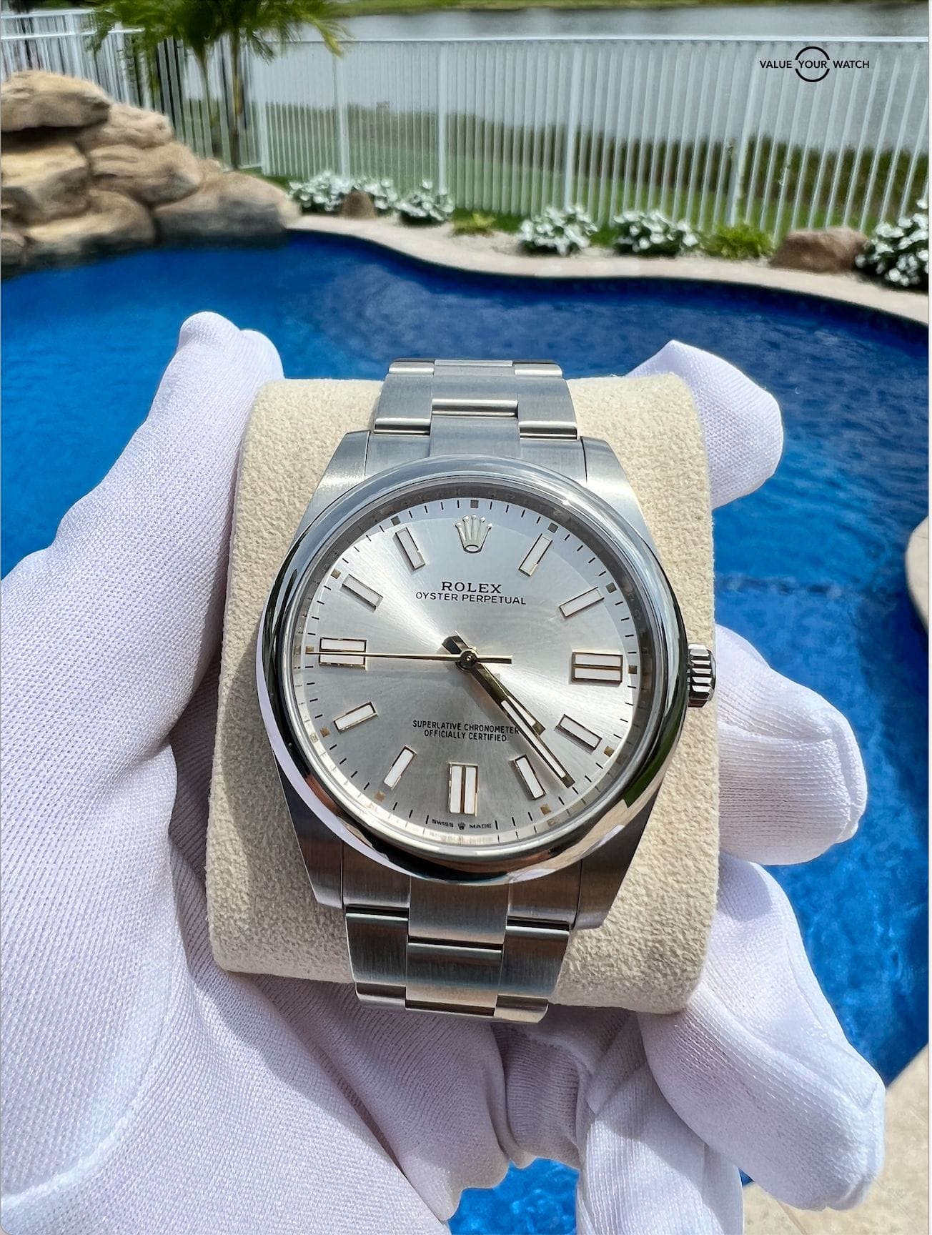 NEW Rolex oyster perpetual 124300 41mm silver dial stainless watch full set (3/22) - Image 4