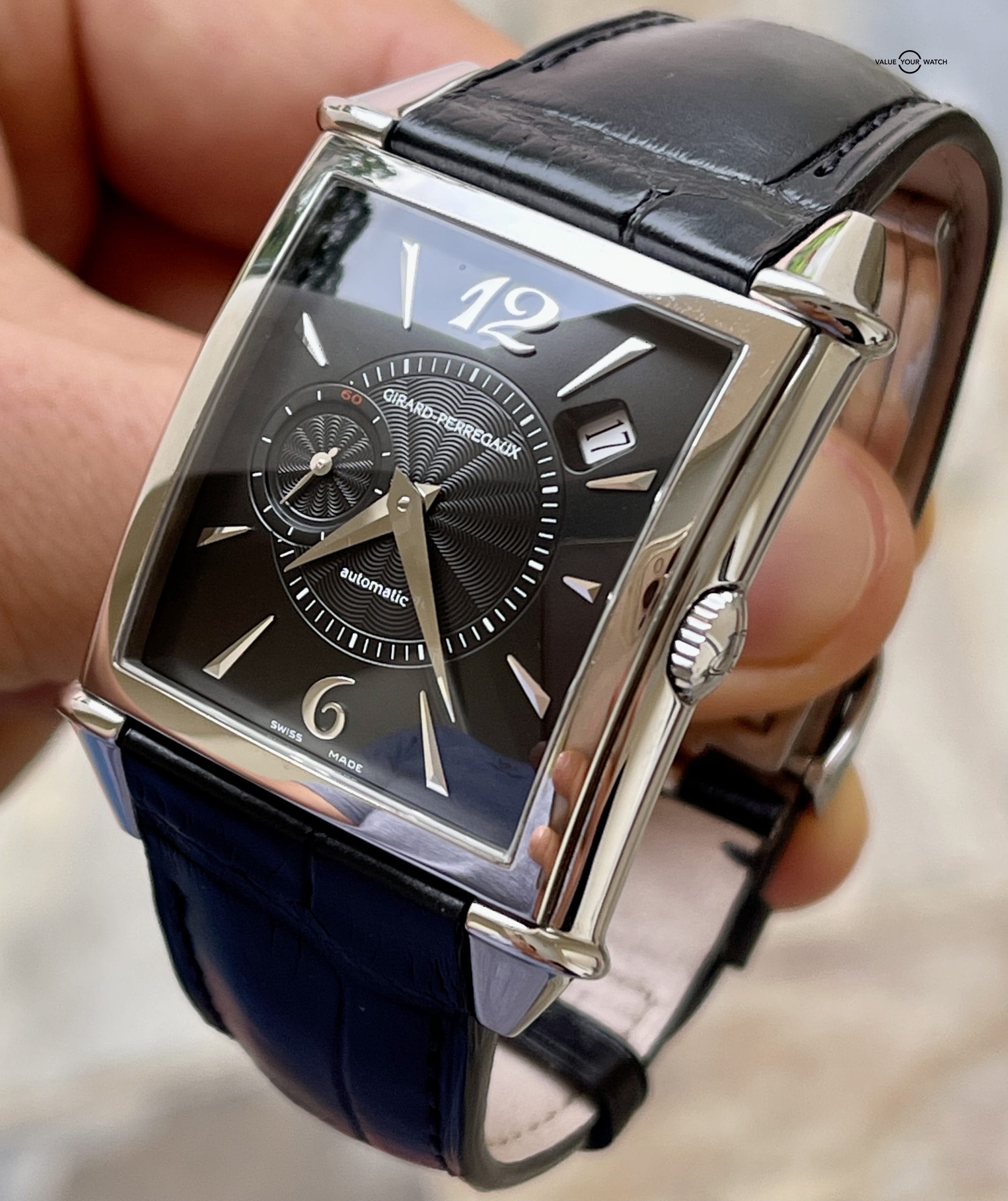 Girard-Perregaux Vintage 1945 Date Black Dial Complete Set $10.1K MSRP - Image 2