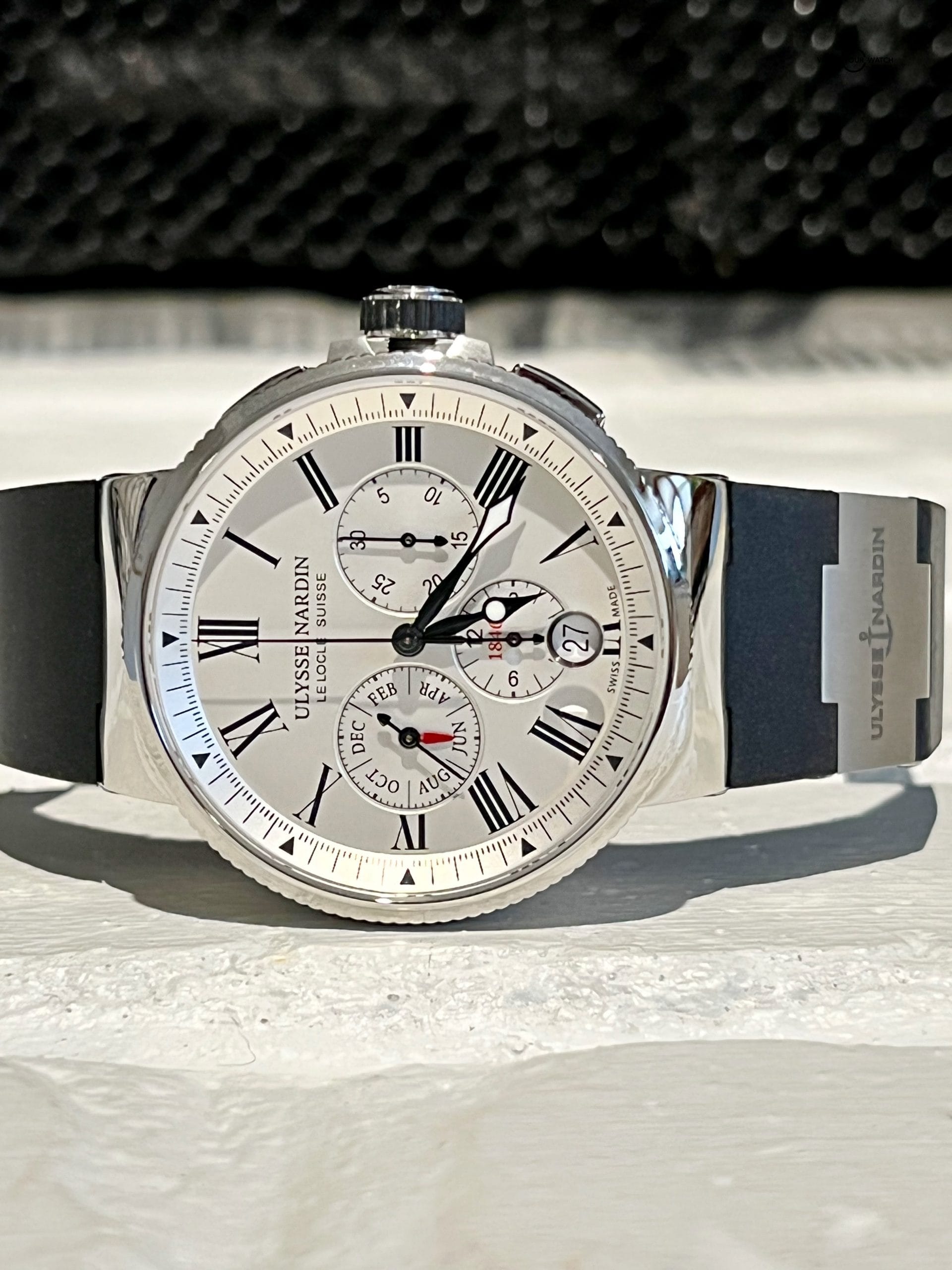 Ulysse Nardin Marine Chronograph Annual Calendar White 43mm Steel - Image 5