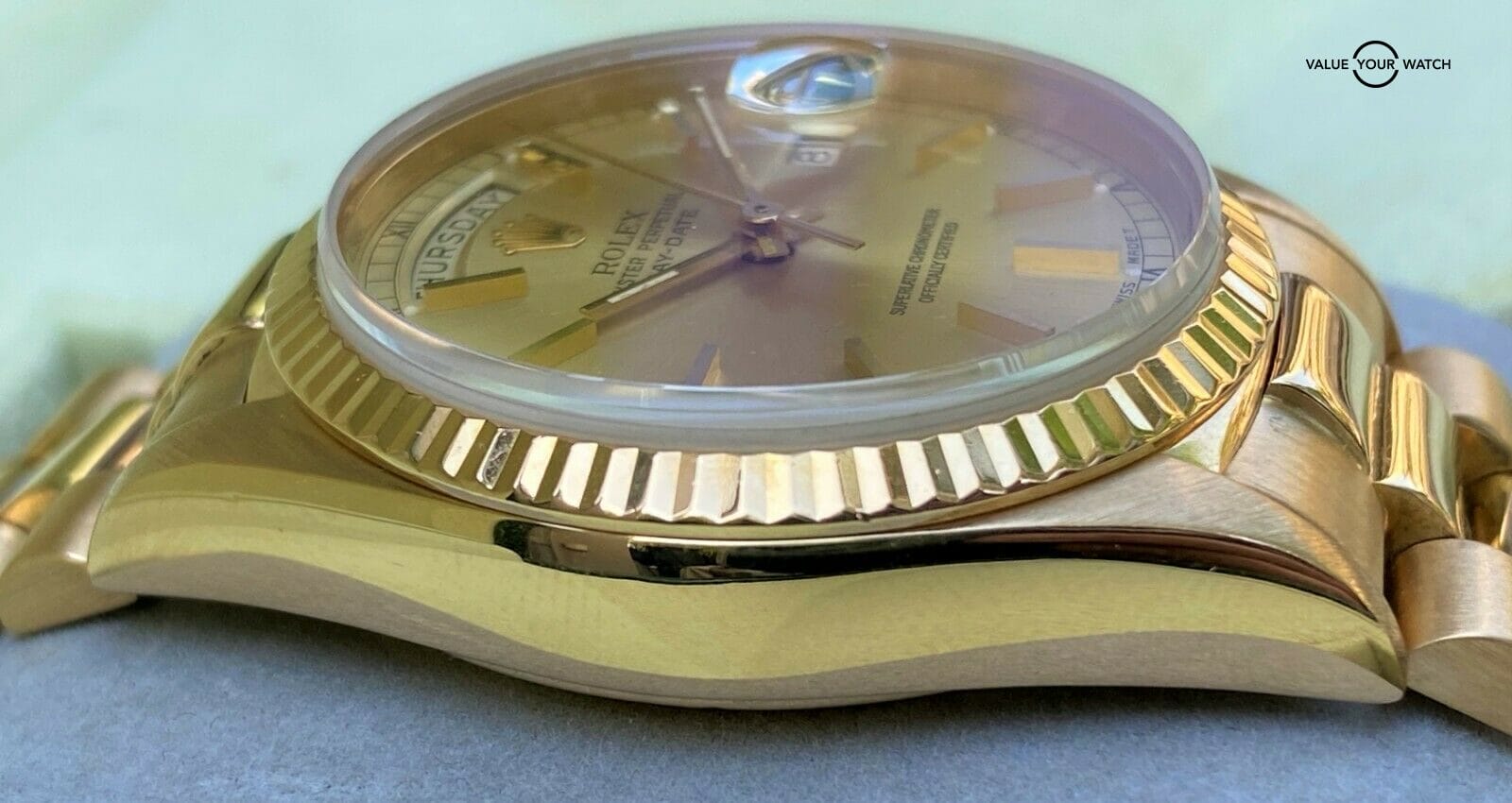 Rolex Day-Date President 18K Yellow Gold 18038 36MM - Image 11