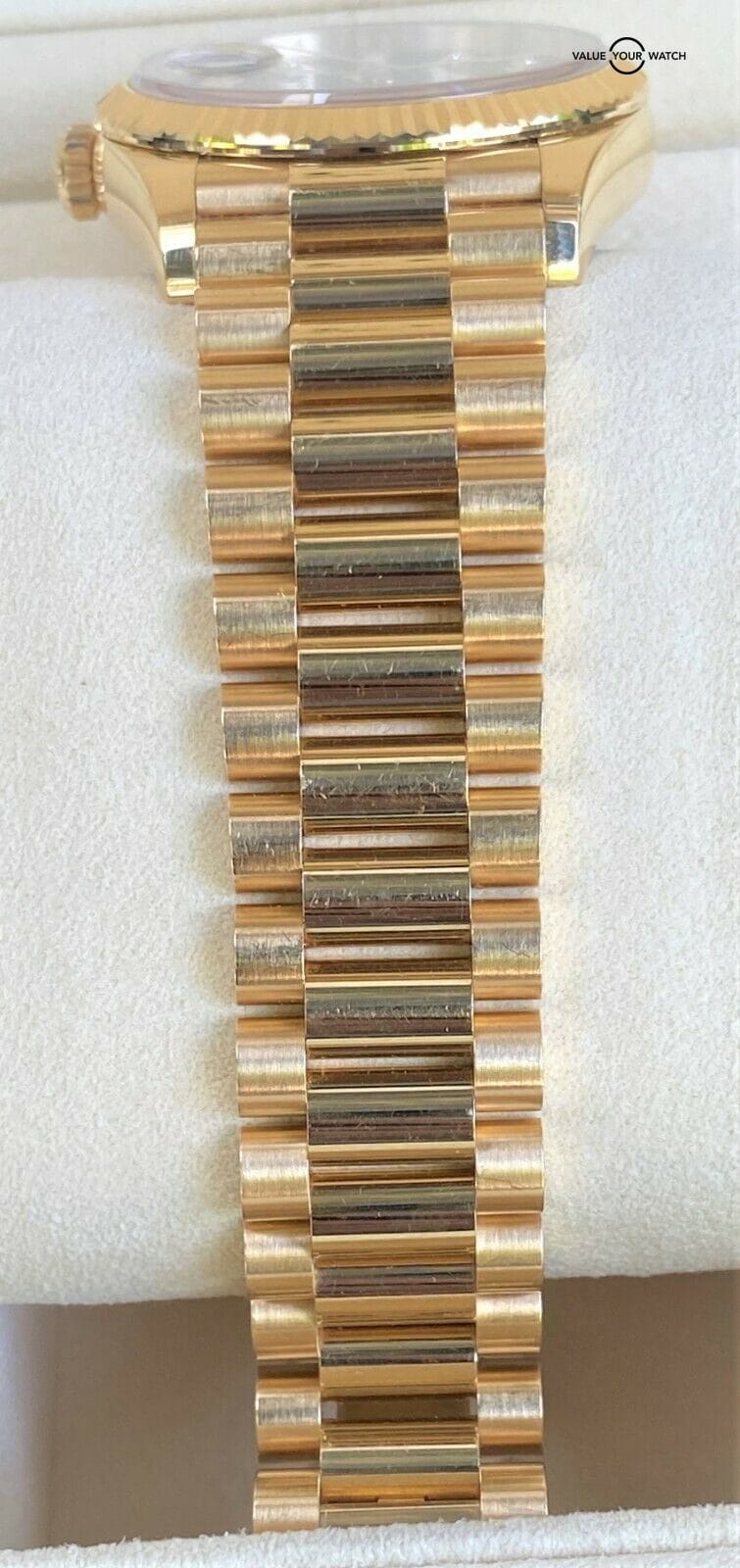 Rolex Day Date 36mm 128238 Dark Grey Diamond/Baguette 2019 BOXES/PAPERS - Image 7