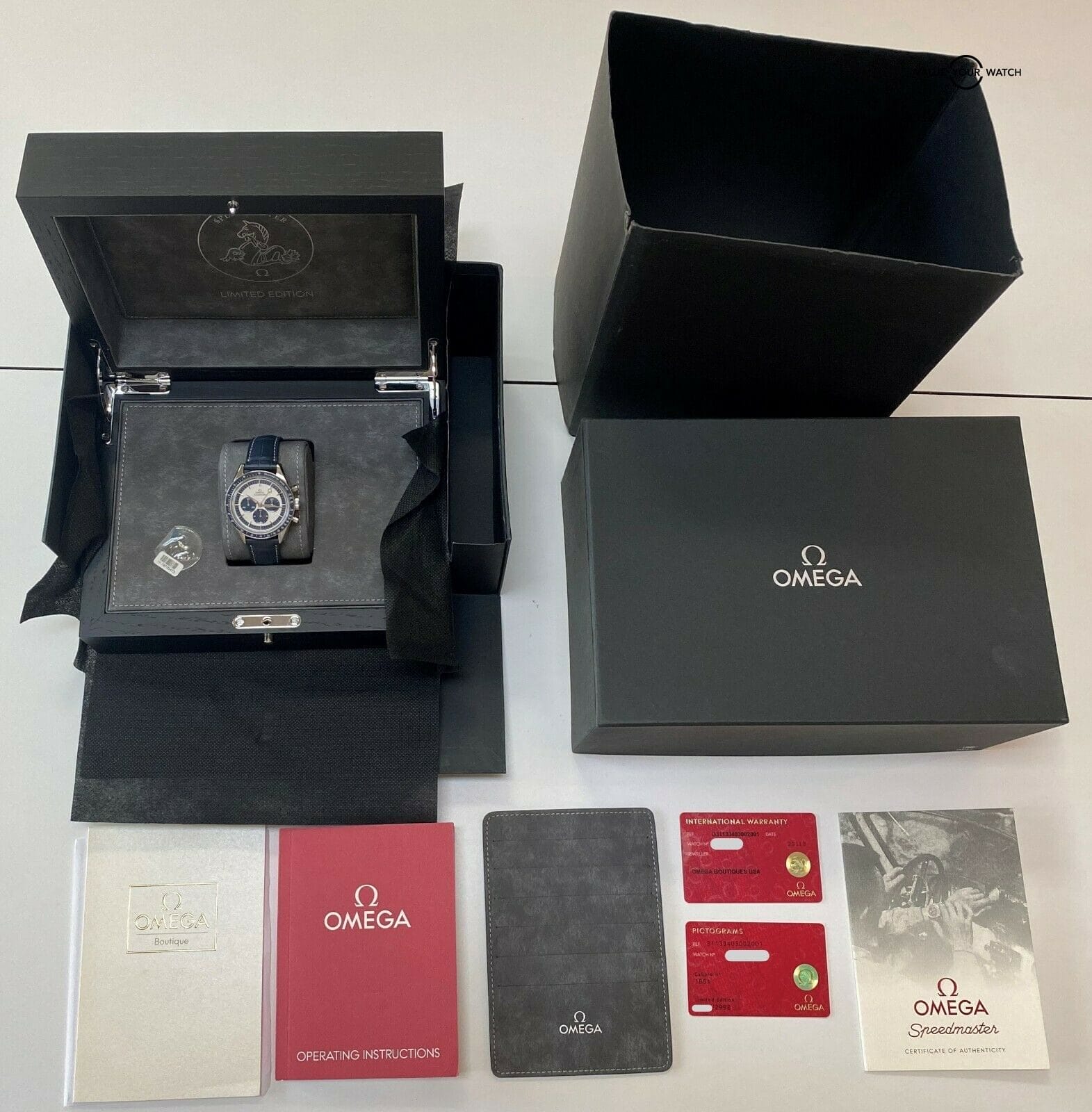 Omega Speedmaster Professional Moonwatch Limited Edition CK2998 Blue c