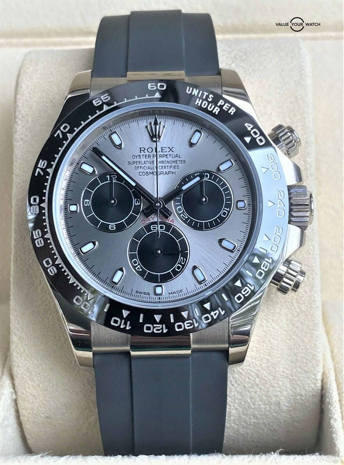 ROLEX Daytona 116519LN 40mm 18K White Gold 2017 BOX/PAPERS