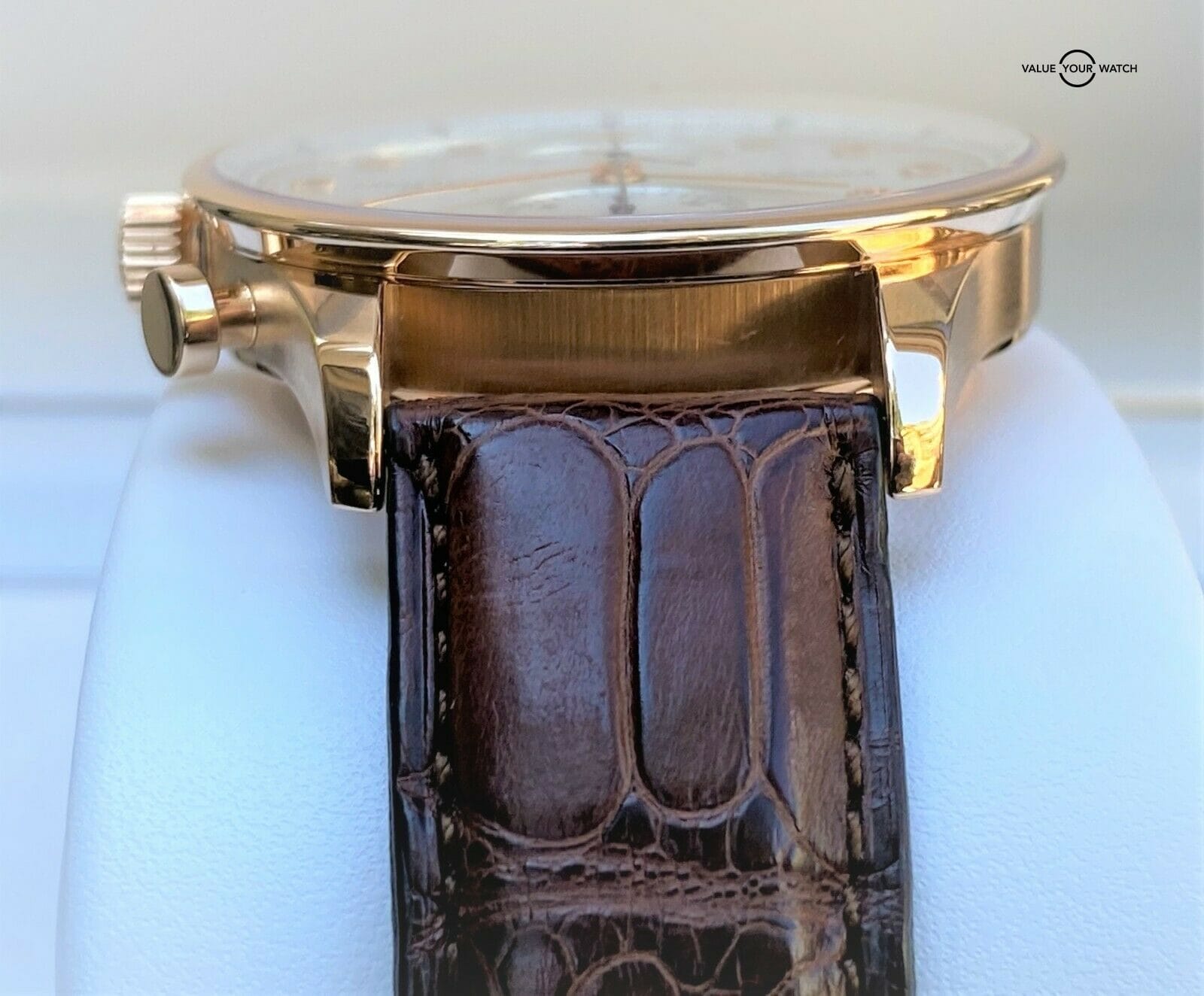 IWC Portuguese Chronograph 18K Rose Gold IW371480 Silver Dial 40.9mm SERVICED! - Image 10