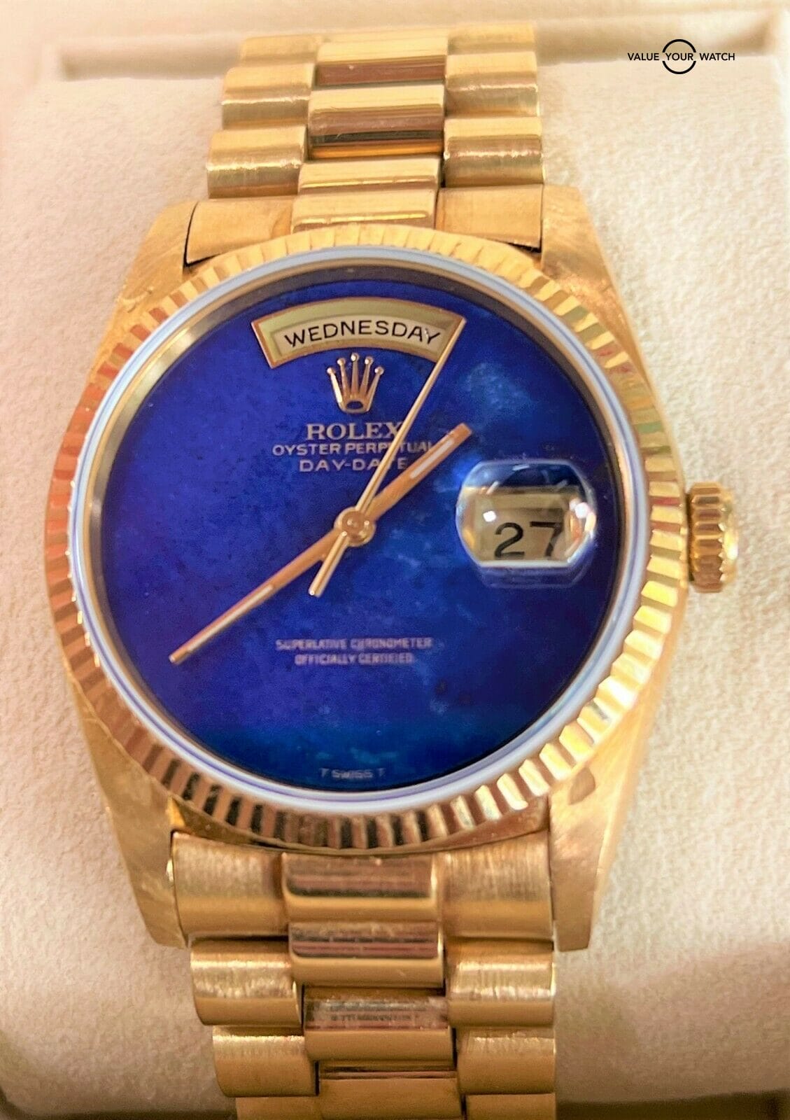 Rolex 18238 Day-Date FACTORY LAPIS LAZULI Dial ft