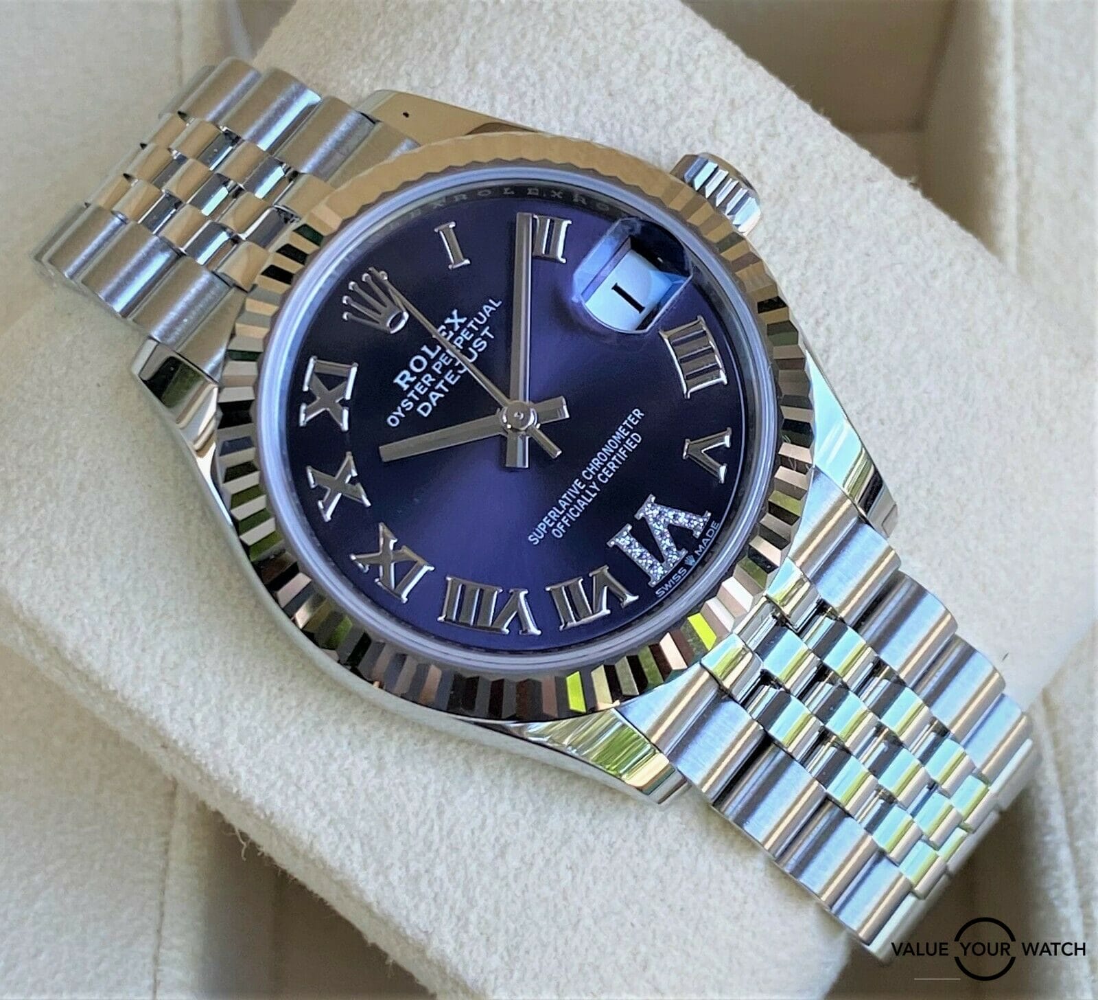 Rolex Datejust 278274 31mm Aubergine Dial BOXES:PAPERS w
