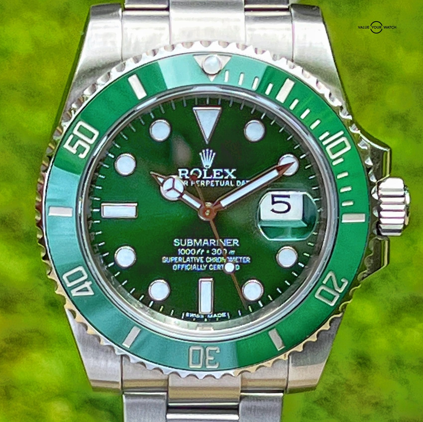 Rolex Submariner Date Hulk Green Dial Steel 116610LV