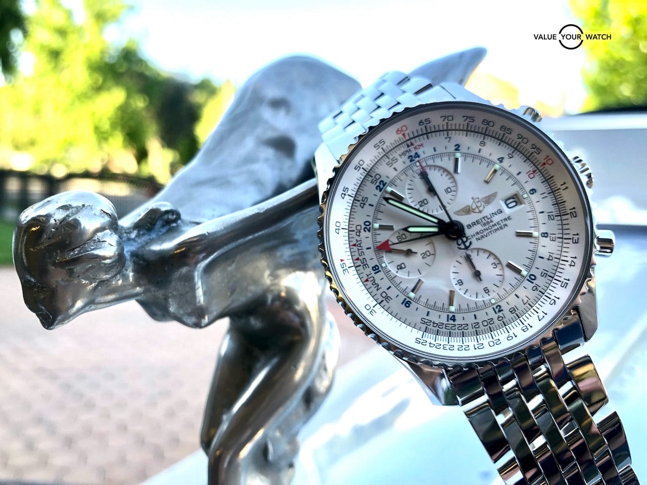 Breitling Navitimer World GMT 46mm A24322 Steel Box & Papers - Image 3