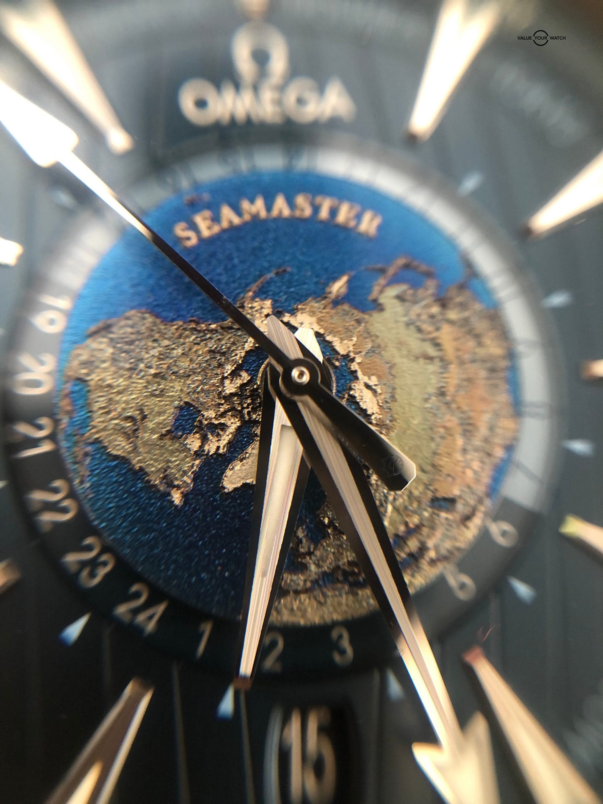 Omega Seamaster Aqua Terra GMT Worldtimer 43mm Blue Stainless Steel Box & Papers - Image 11