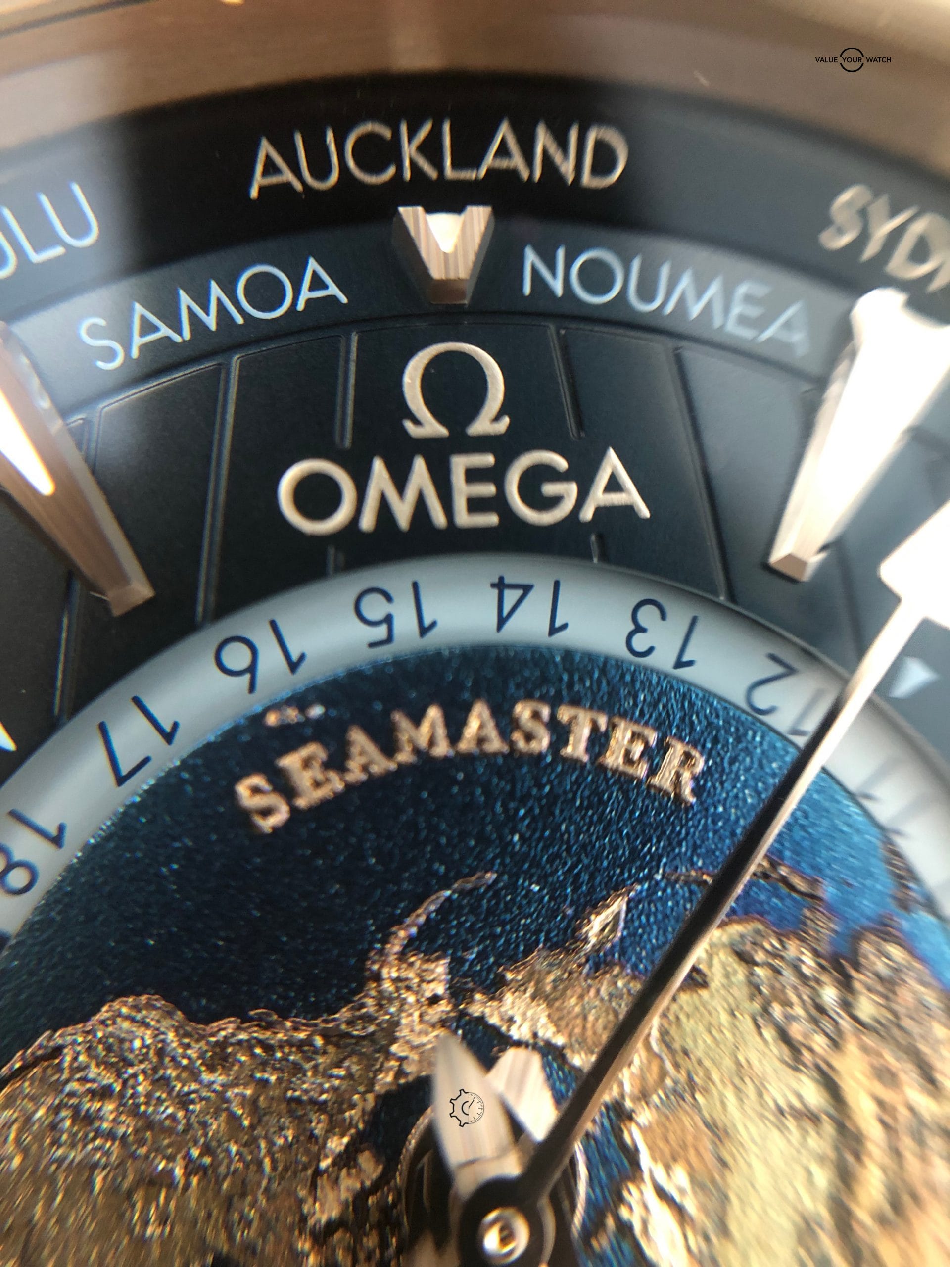 Omega Seamaster Aqua Terra GMT Worldtimer 43mm Blue Stainless Steel Box & Papers - Image 12