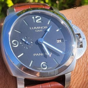 Panerai Luminor 1950 3 Days GMT Black Dial Automatic Complete Set 44mm