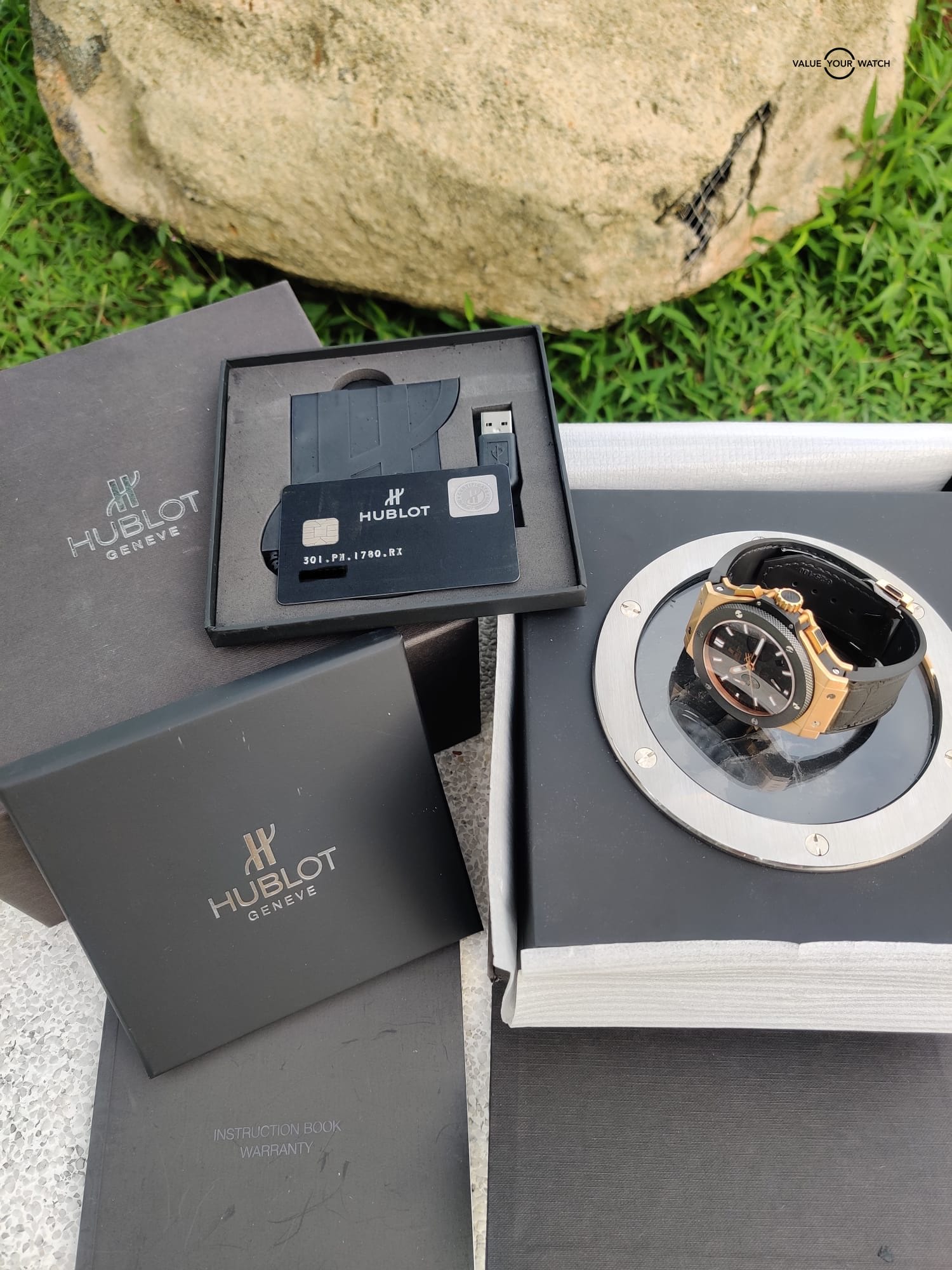 Hublot Big Bang Evolution Rose Gold Ceramic Carbon Chronograph 44mm – 301.PH.1780.RX – Full Set Serviced w/ Warranty! - Image 7