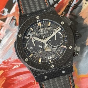 Hublot Classic Fusion Chronograph Aero Carbon Tom Brady Best Buddies Limited Edition 45mm – Full Collector Set Only 100 Made!