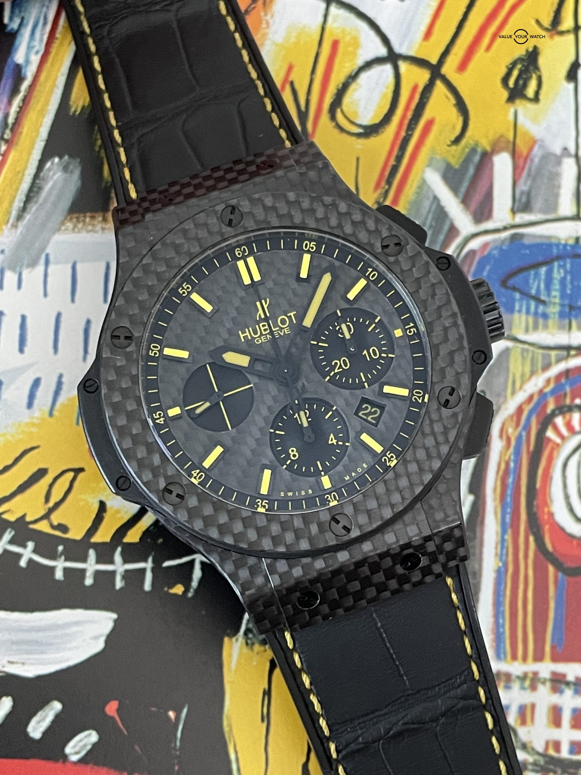 Hublot Big Bang Evolution Carbon Fiber Chronograph 44mm Limited Edition 1 of 25 Ever Made – 301.QX.1790.GR.KR011 – Box & Papers 2013