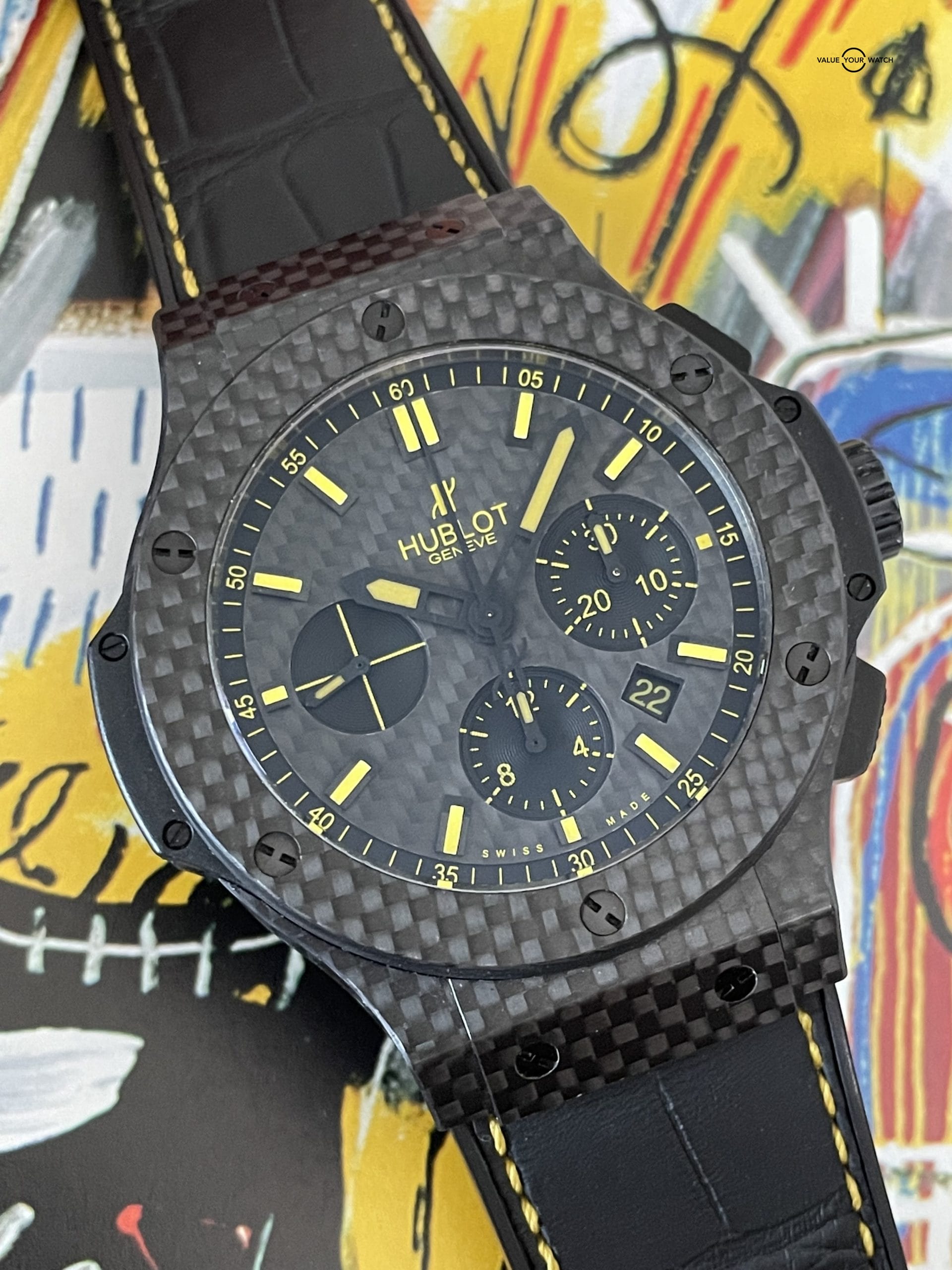 Hublot Big Bang Evolution Carbon Fiber Chronograph 44mm Limited Edition 1 of 25 Ever Made – 301.QX.1790.GR.KR011 – Box & Papers 2013 - Image 13