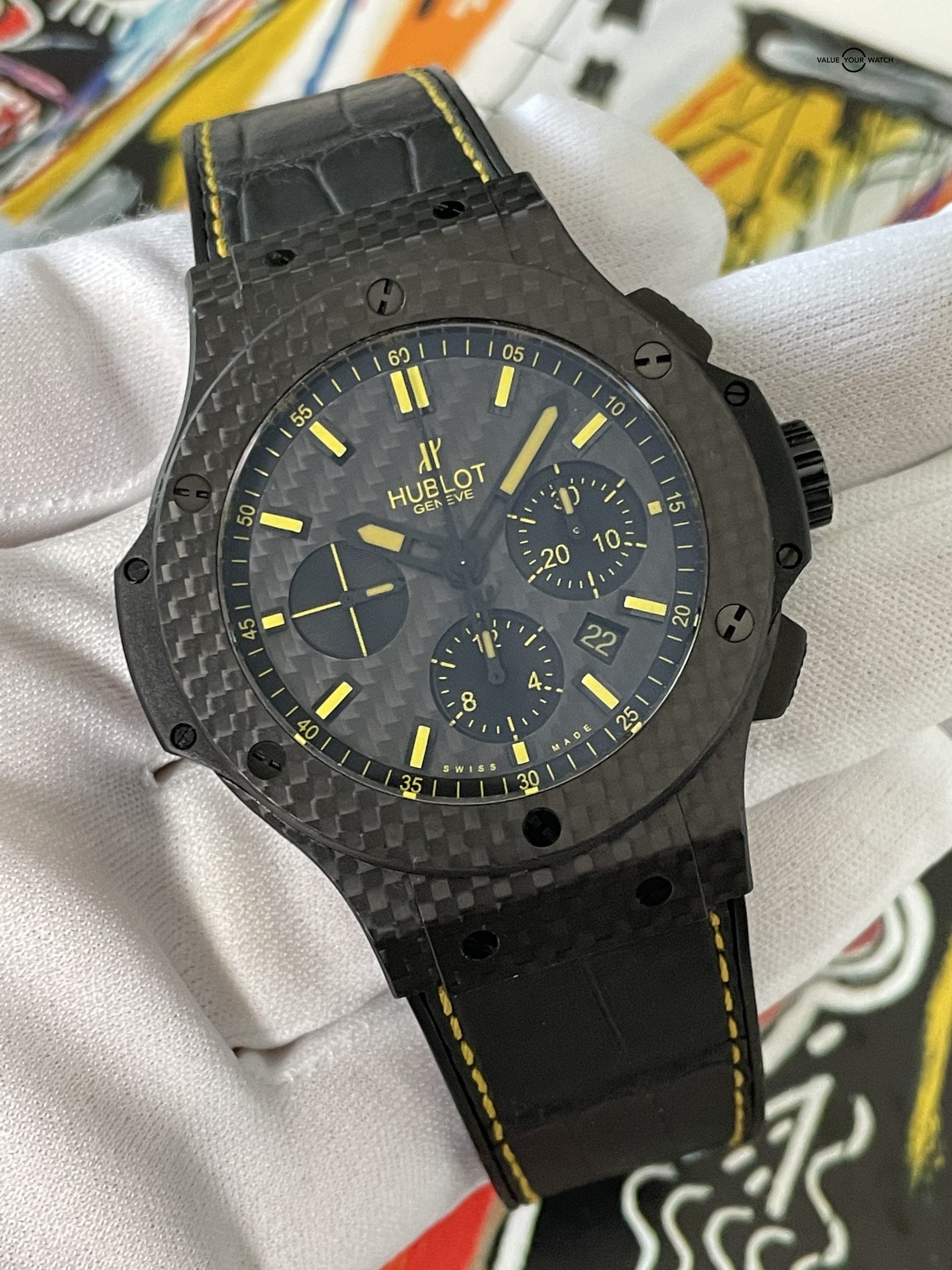 Hublot Big Bang Evolution Carbon Fiber Chronograph 44mm Limited Edition 1 of 25 Ever Made – 301.QX.1790.GR.KR011 – Box & Papers 2013 - Image 3