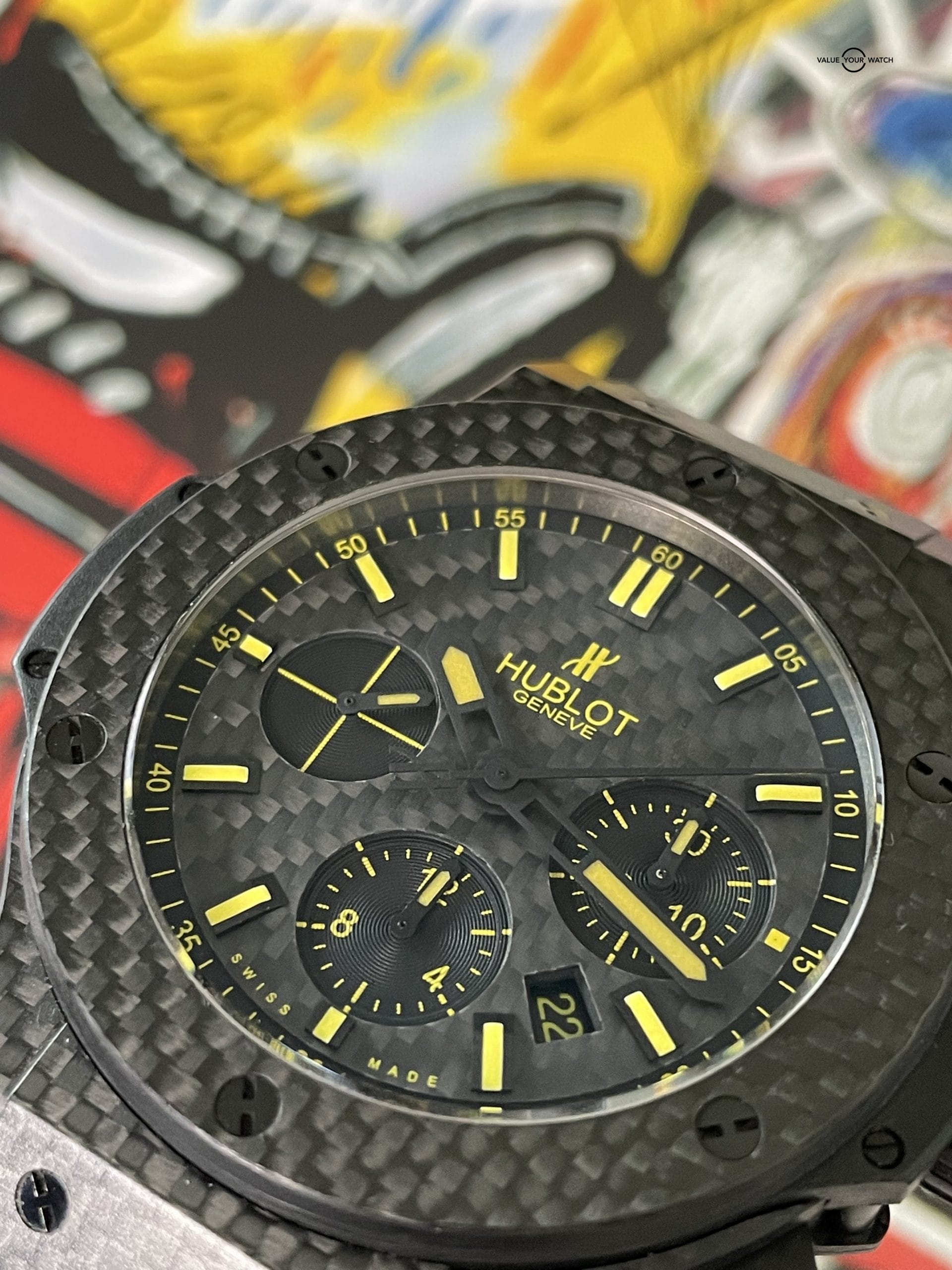 Hublot Big Bang Evolution Carbon Fiber Chronograph 44mm Limited Edition 1 of 25 Ever Made – 301.QX.1790.GR.KR011 – Box & Papers 2013 - Image 4