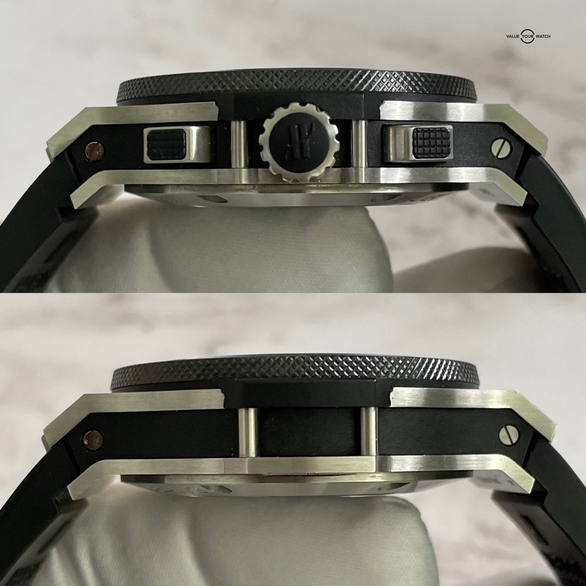 Hublot Big Bang Original Steel Ceramic Chronograph 44mm – 301.SM.1770.RX – 2017 Full Set + Strap! - Image 9