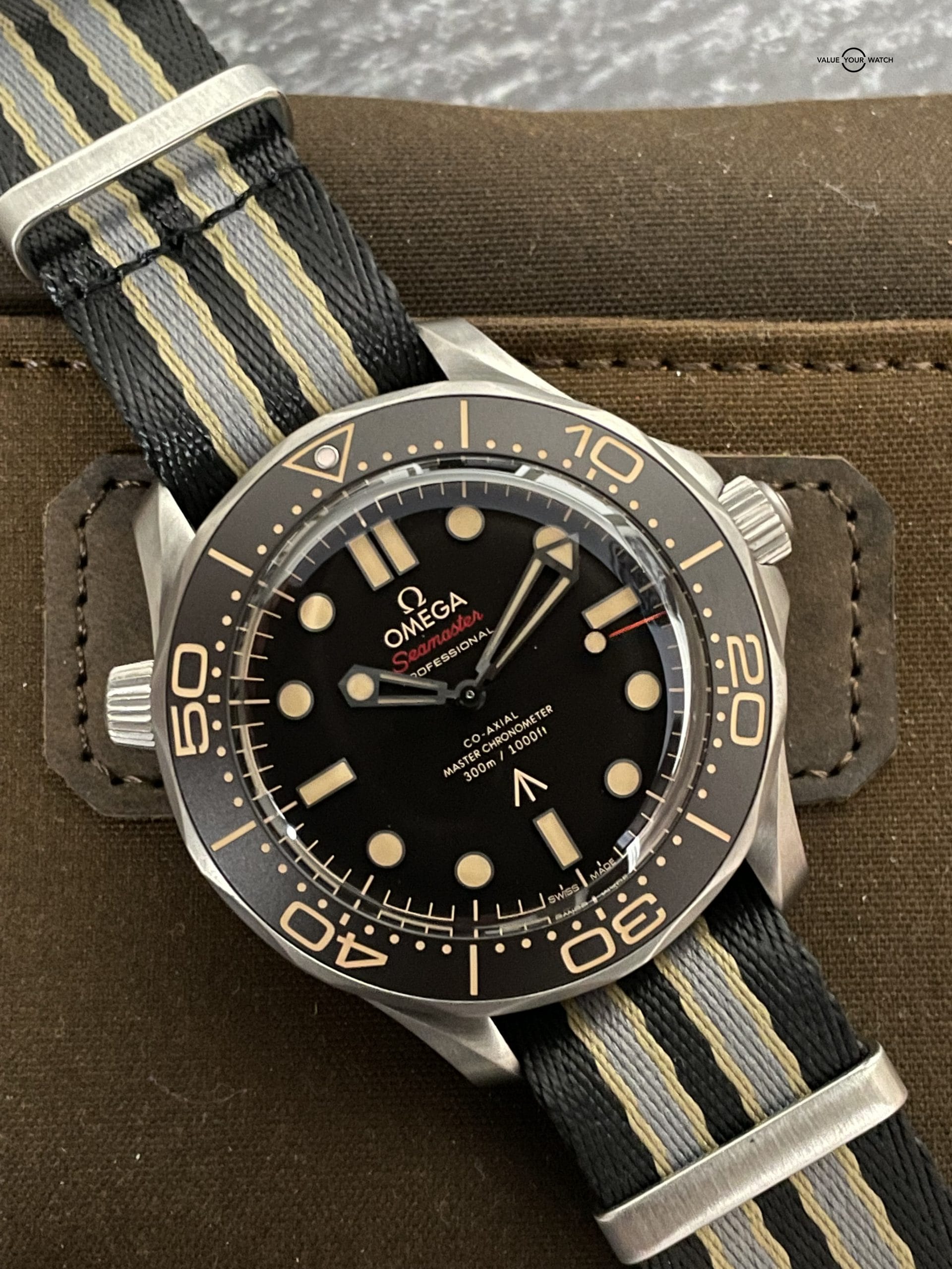 Omega Seamaster Diver 300M 007 Edition Titanium NTTD – 2021 Full Set Extra Strap! - Image 4