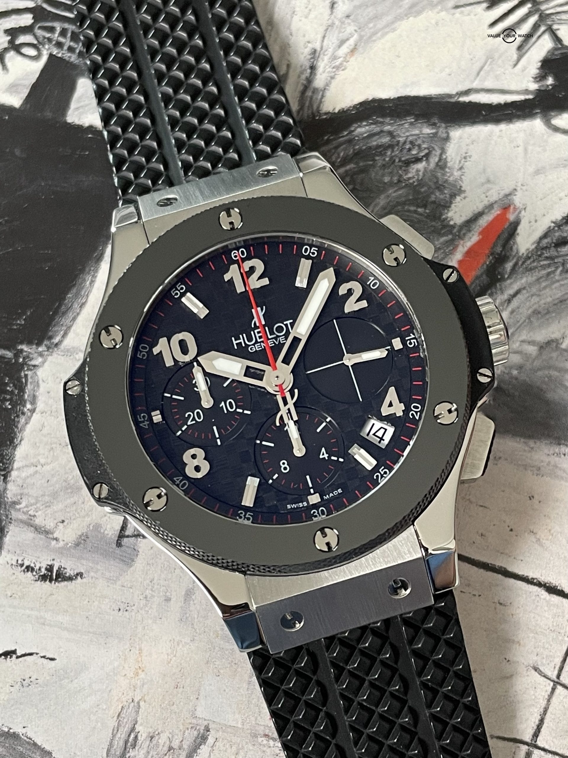 Hublot Big Bang Ceramic Carbon Fiber Steel Chronograph 41mm – 341.SB.131.RX