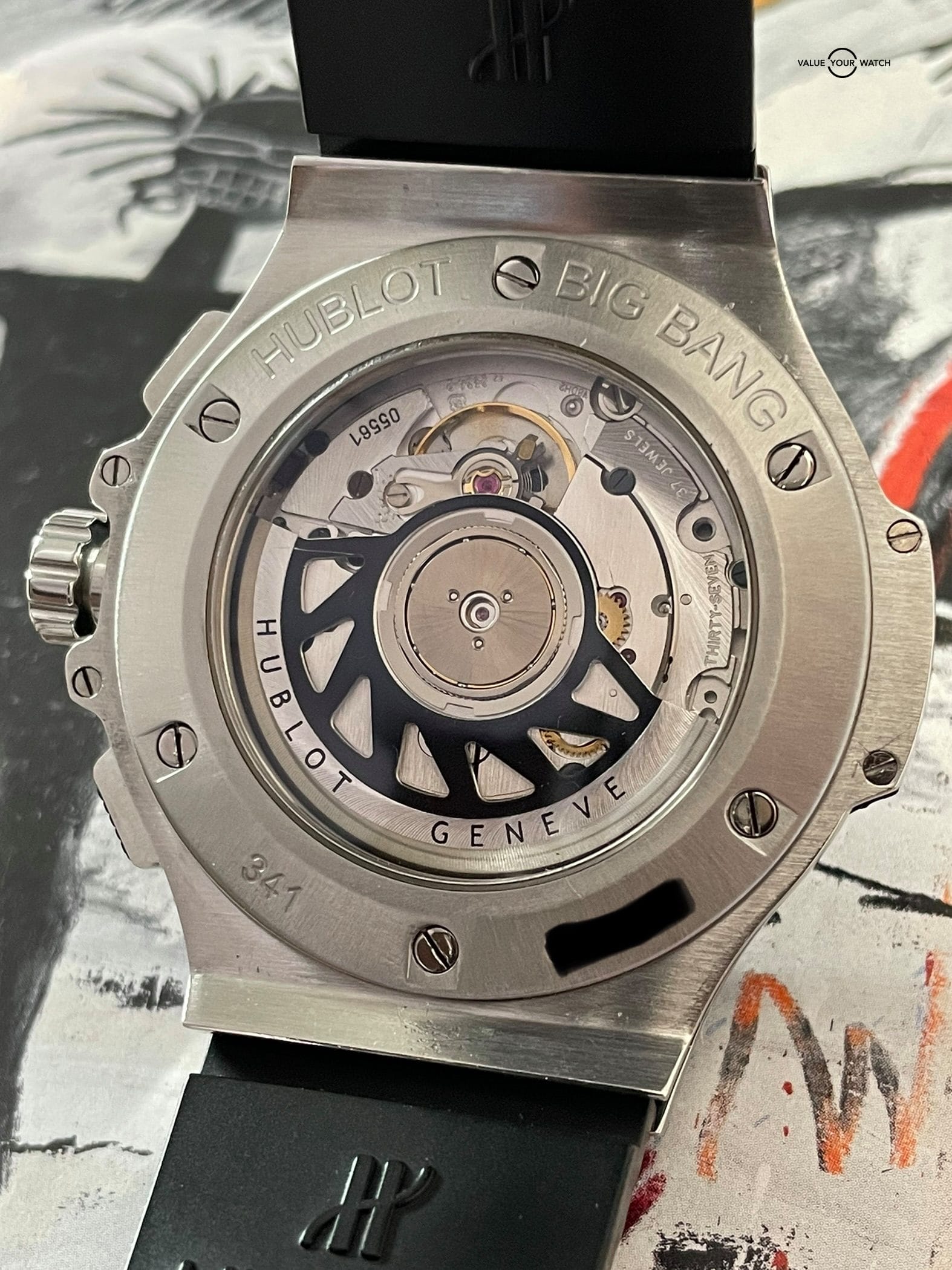 Hublot Big Bang Ceramic Carbon Fiber Steel Chronograph 41mm – 341.SB.131.RX - Image 4