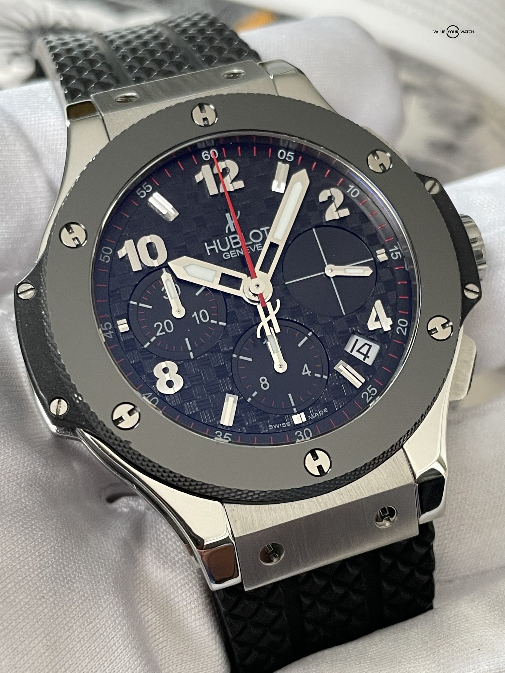 Hublot Big Bang Ceramic Carbon Fiber Steel Chronograph 41mm – 341.SB.131.RX - Image 3