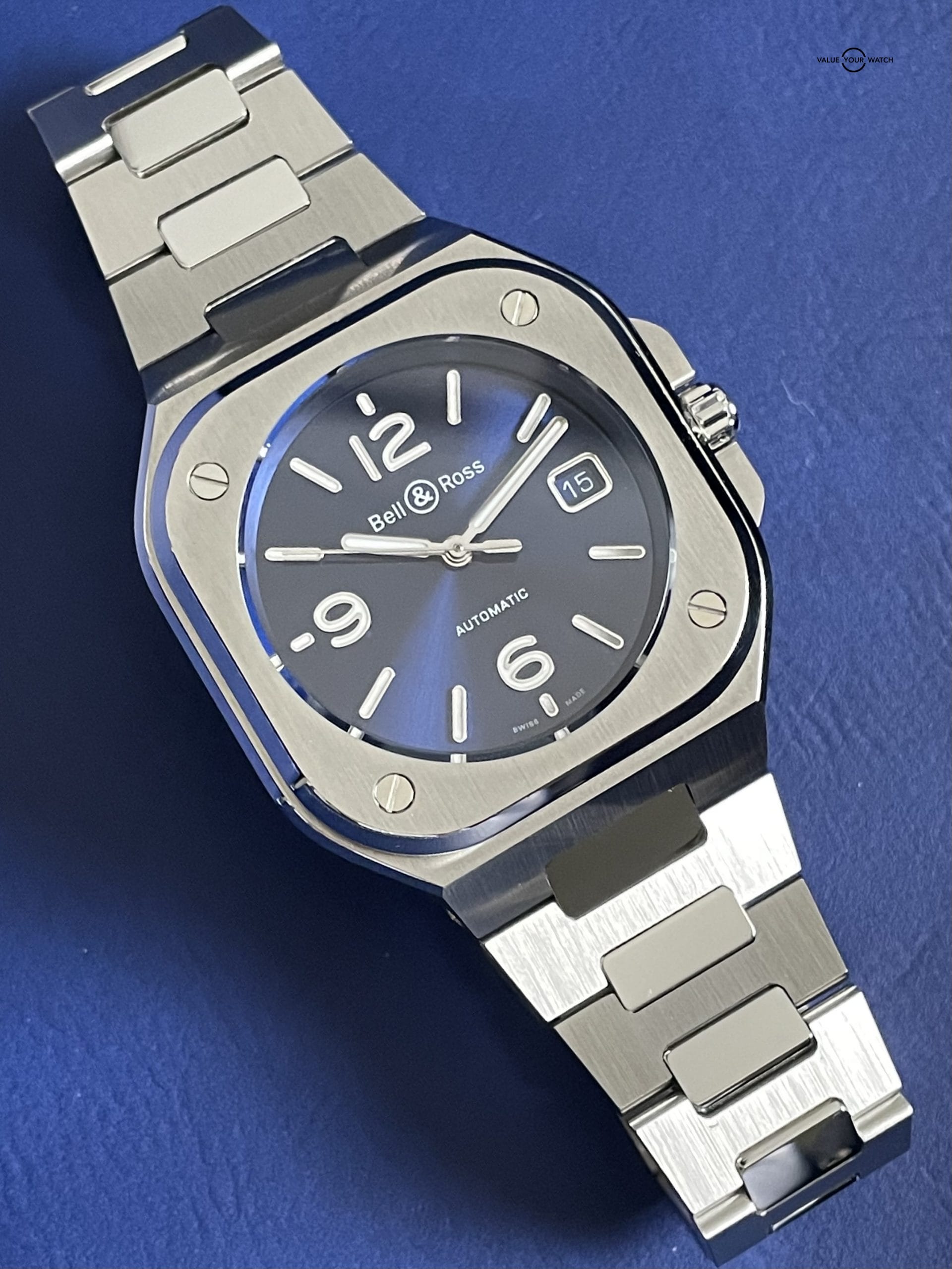 Bell & Ross BR05 Blue Dial 40mm on Bracelet – 2020 Mint Full Set w/ Warranty - Image 2